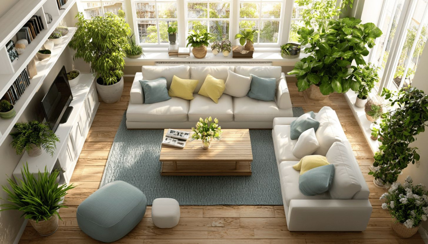 L'art du feng shui dans le salon principes de base pour une harmonie optimale